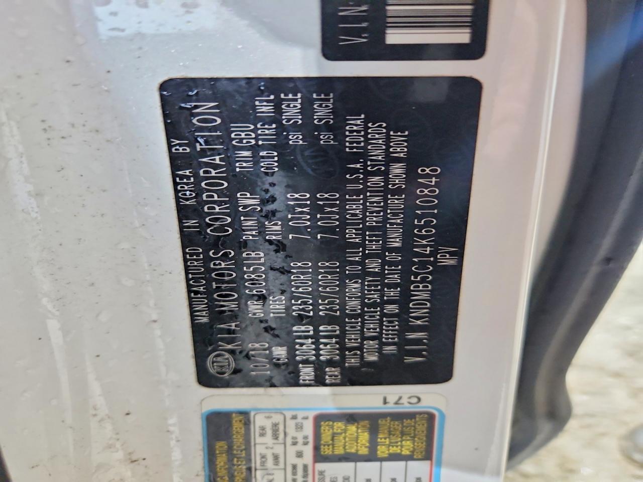 2019 KIA SEDONA EX photo 37