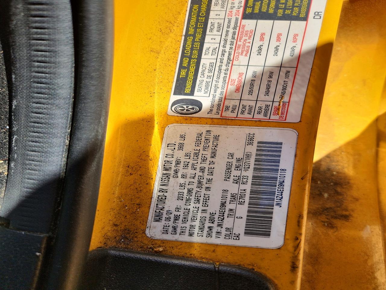 2009 NISSAN 370Z BASE photo 25