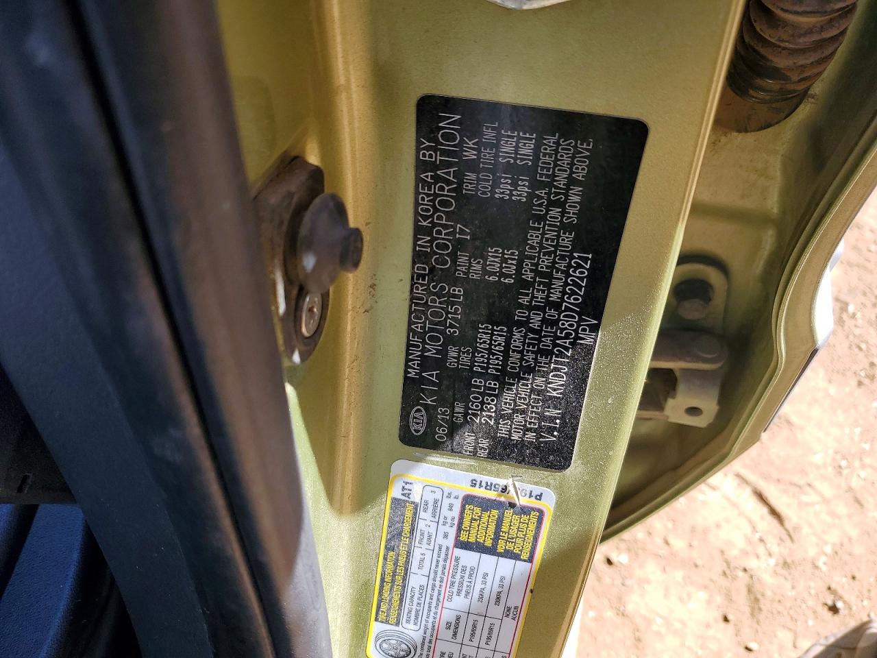 2013 KIA SOUL BASE photo 34