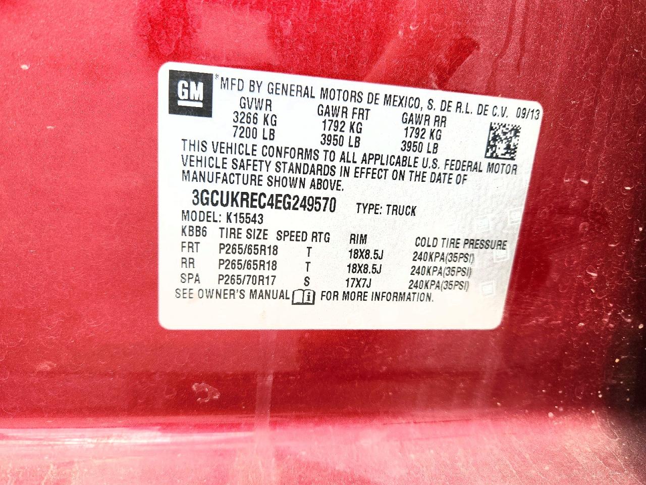 2014 CHEVROLET SILVERADO K1500 LT photo 23