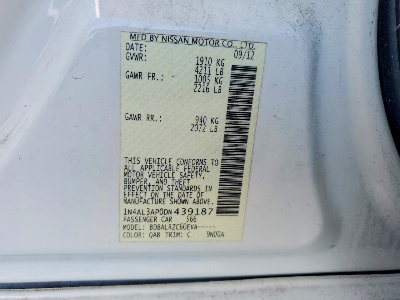 2013 NISSAN ALTIMA 2.5 photo 23