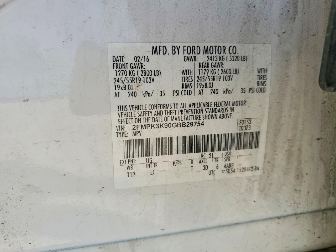 2016 FORD EDGE TITANIUM photo 25