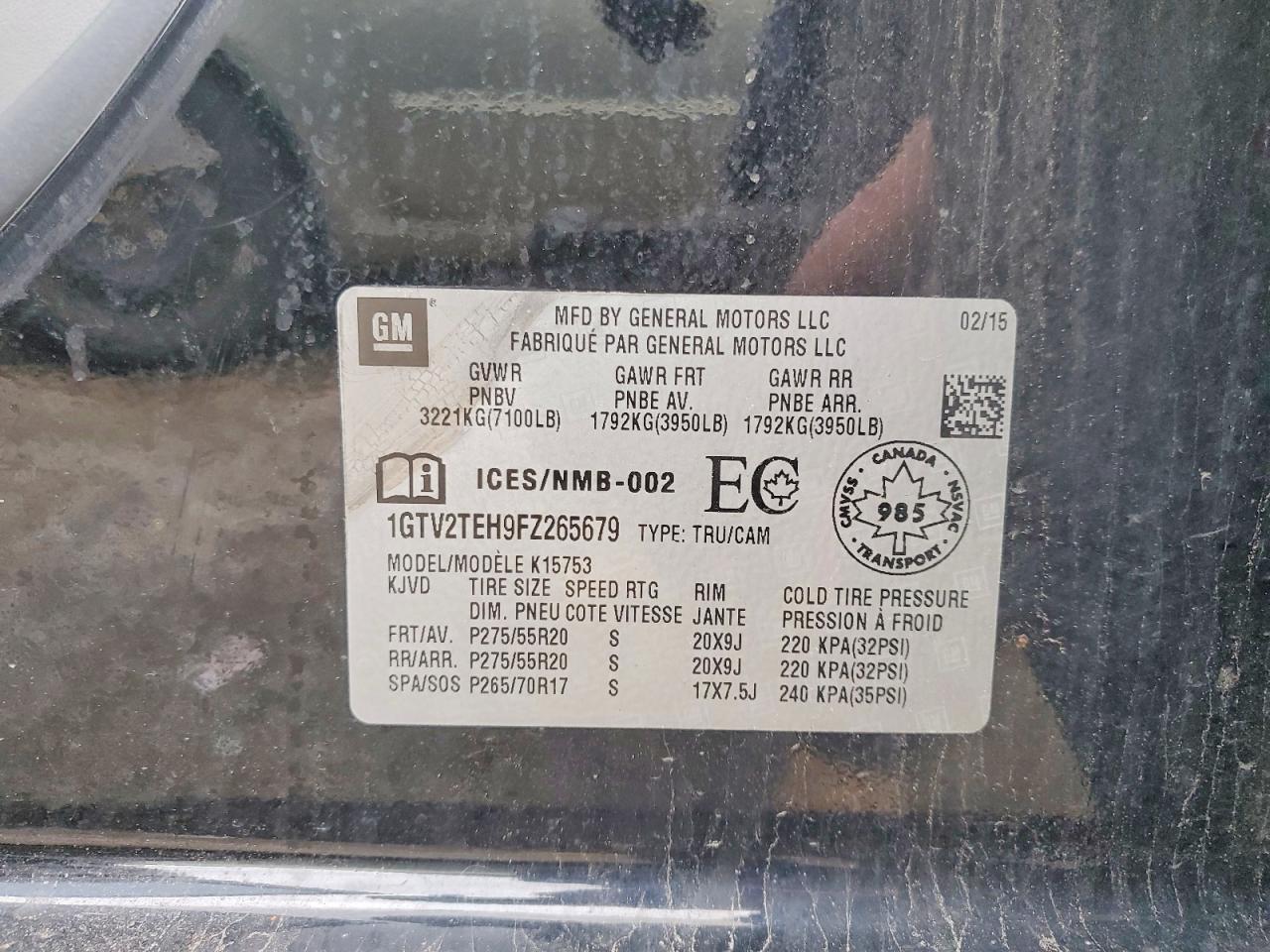 2015 GMC SIERRA K1500 photo 23