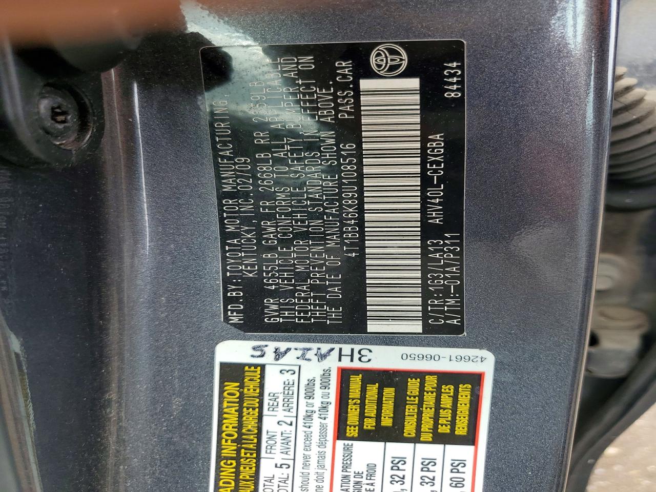 2009 TOYOTA CAMRY HYBRID photo 23