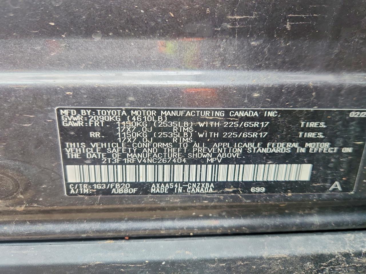2022 TOYOTA RAV4 LE photo 13