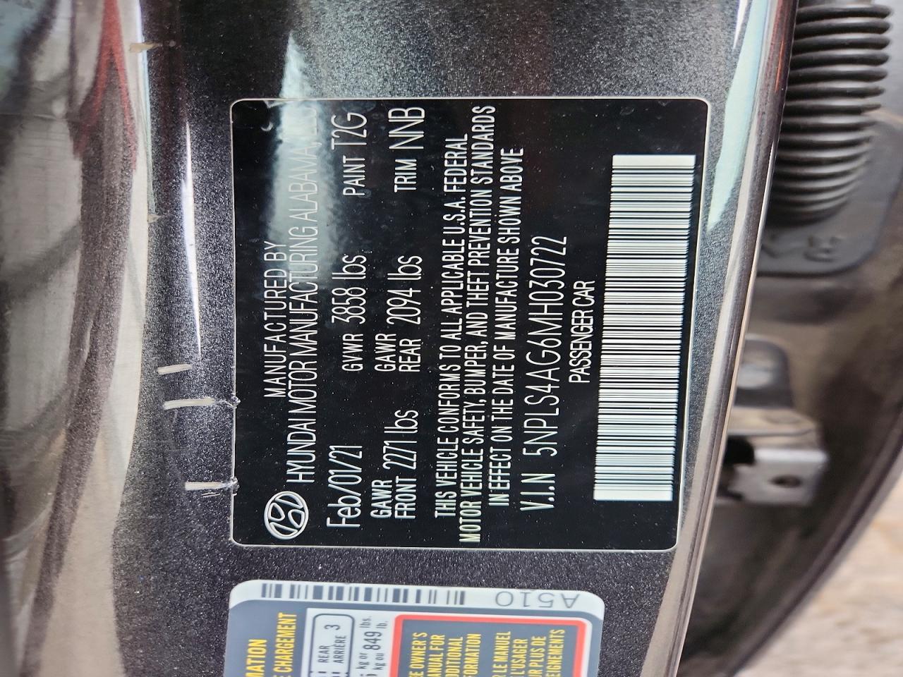 2021 HYUNDAI ELANTRA SEL photo 12