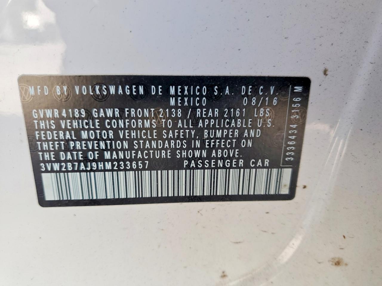 2017 VOLKSWAGEN JETTA S photo 23