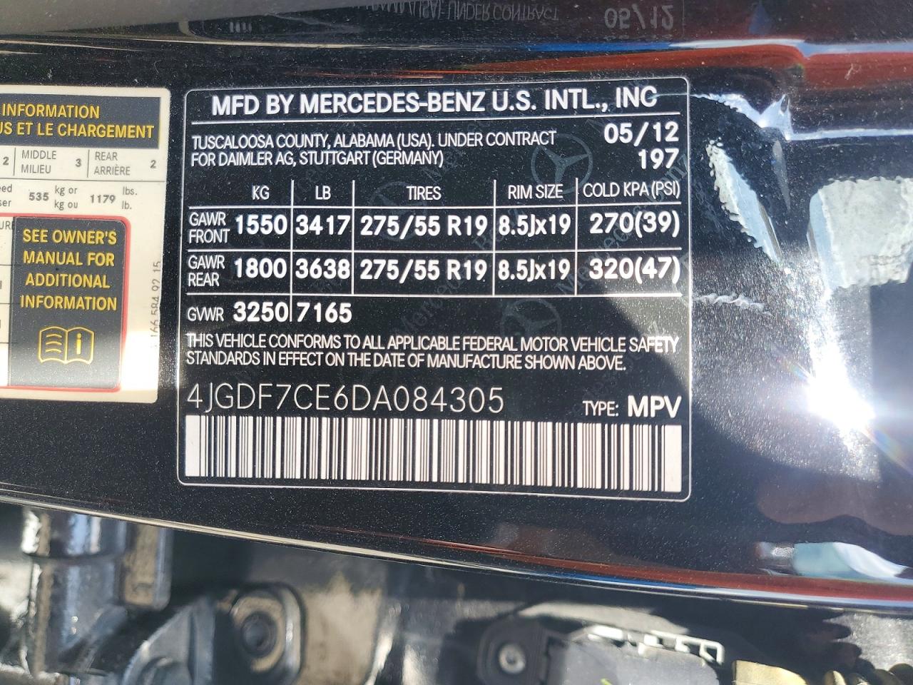 2013 MERCEDES-BENZ GL 450 4MATIC photo 13