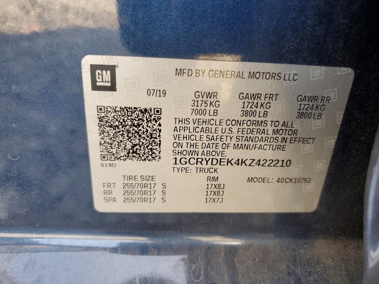 2019 CHEVROLET SILVERADO K1500 LT photo 34