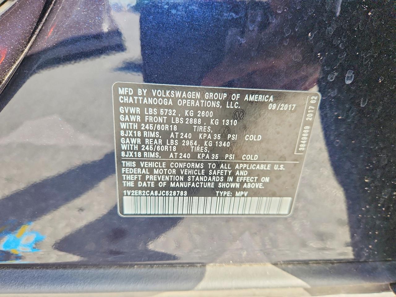 2018 VOLKSWAGEN ATLAS SEL photo 13