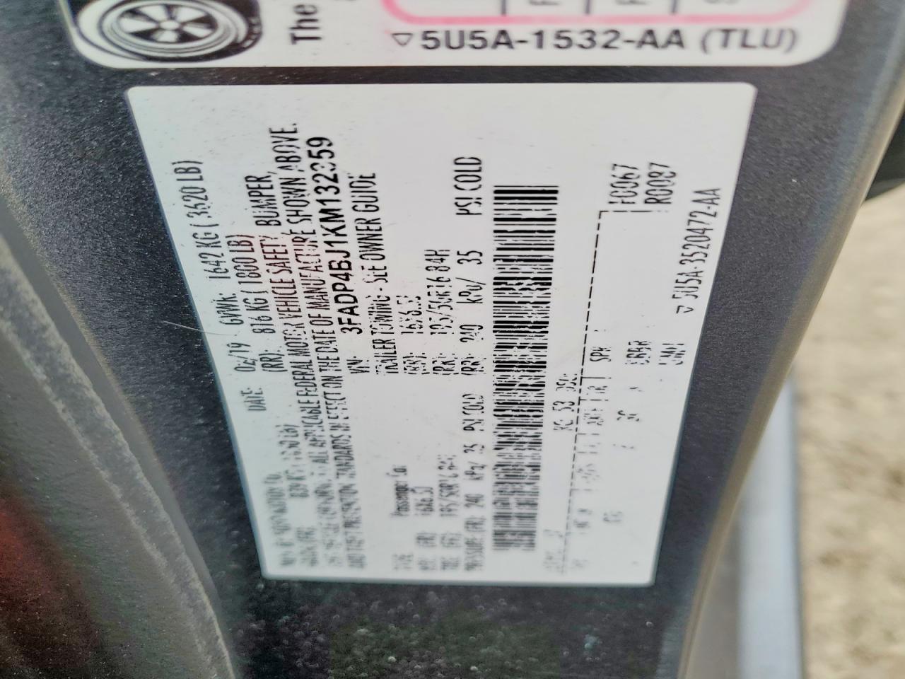 2019 FORD FIESTA SE photo 23