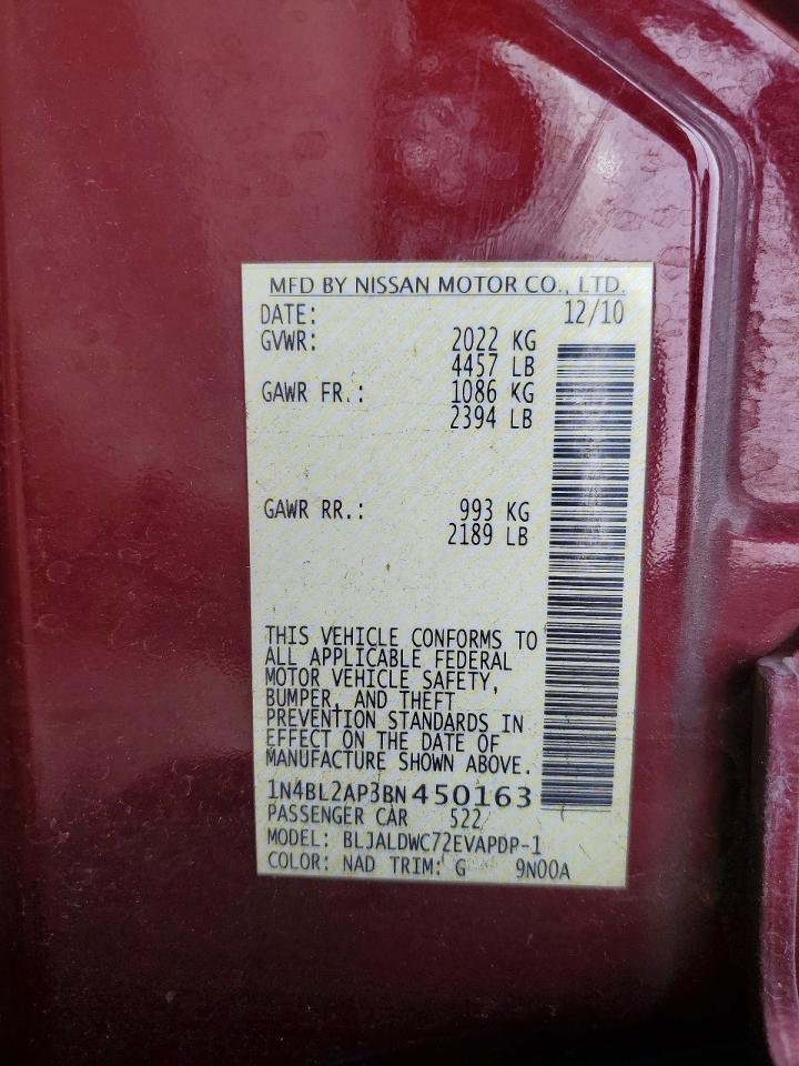 2011 NISSAN ALTIMA 3.5 SR photo 34