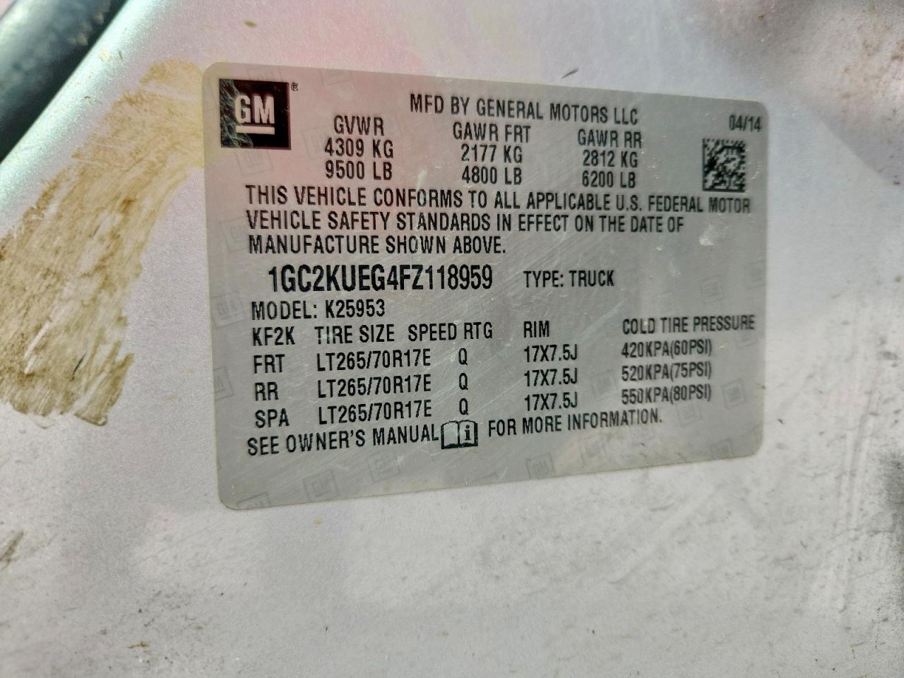 2015 CHEVROLET SILVERADO K2500 HEAVY DUTY photo 37