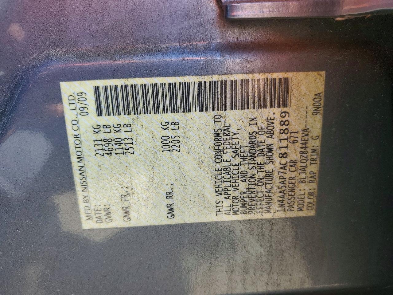 2010 NISSAN MAXIMA 3.5 S photo 34
