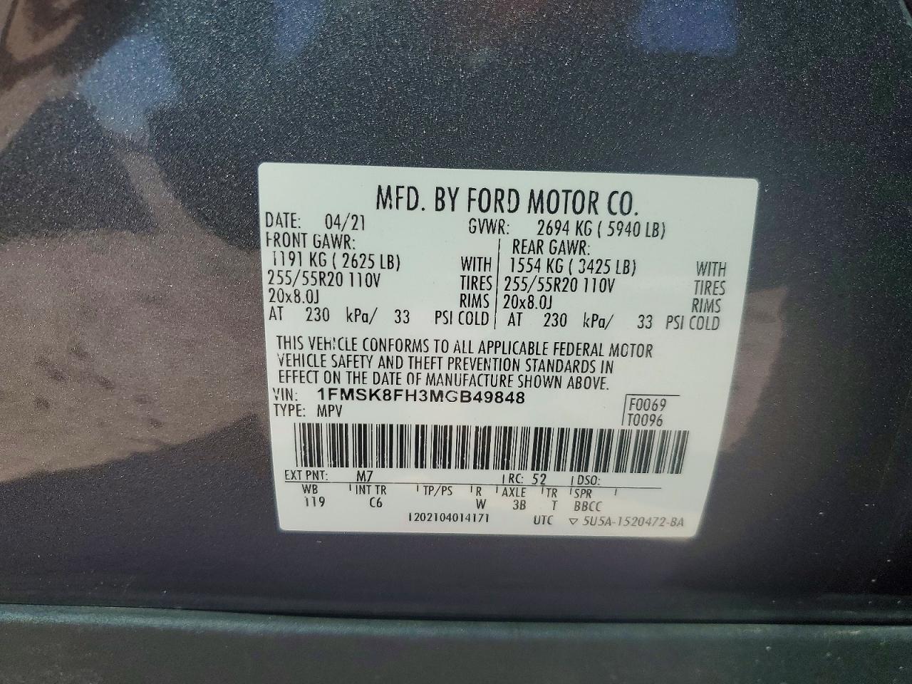 2021 FORD EXPLORER photo 13