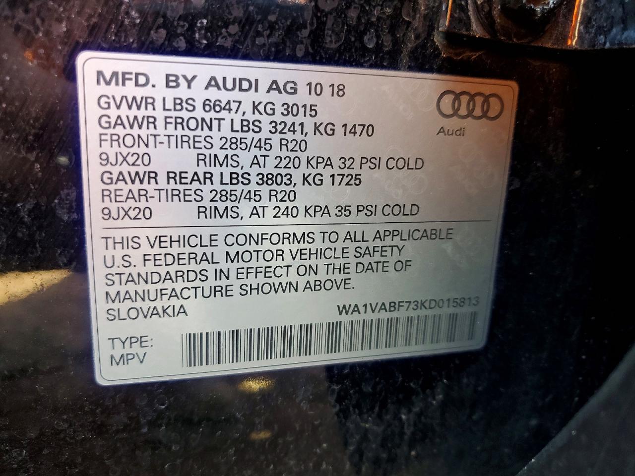 2019 AUDI Q7 PRESTIGE photo 13