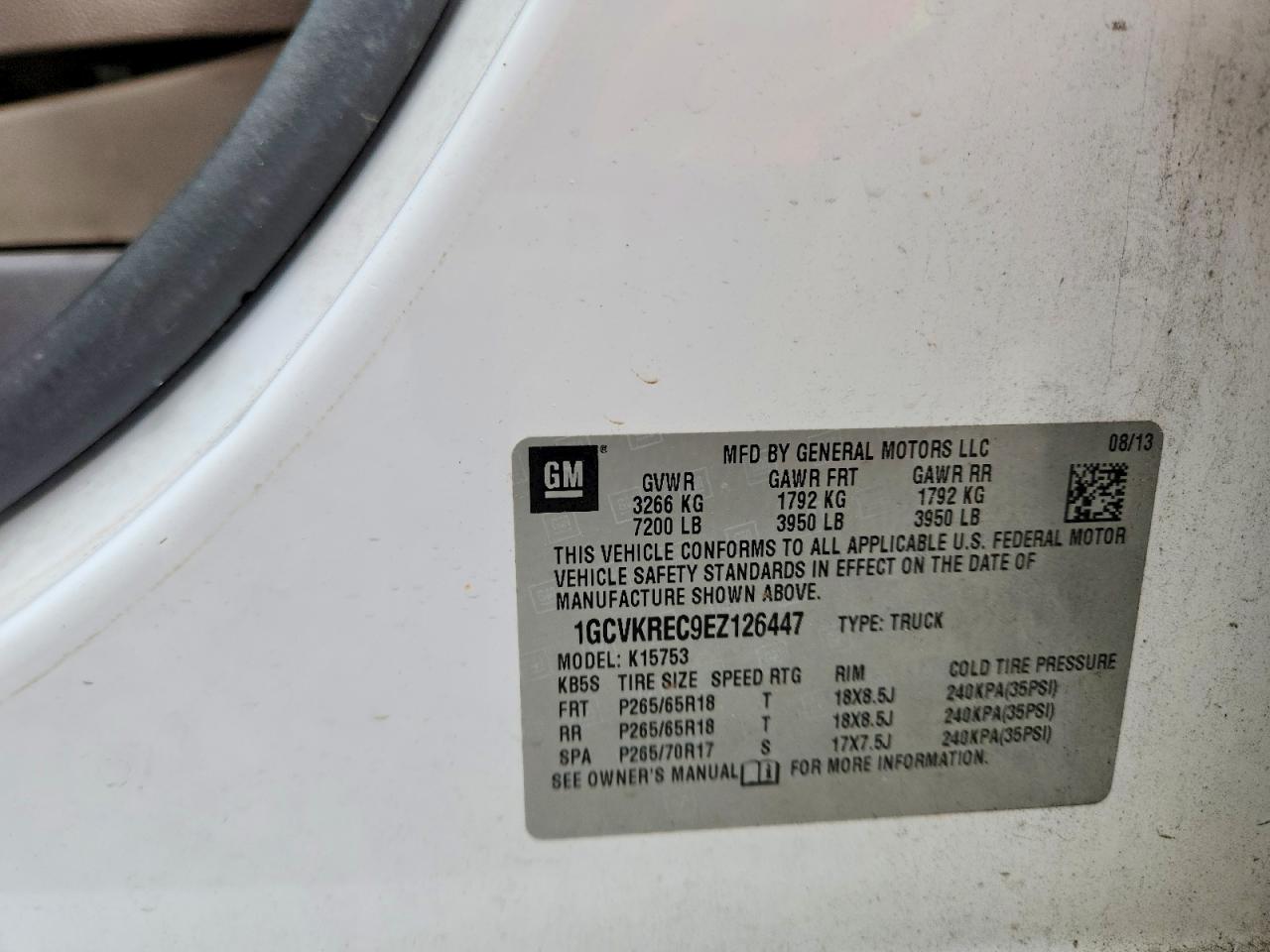 2014 CHEVROLET SILVERADO K1500 LT photo 12