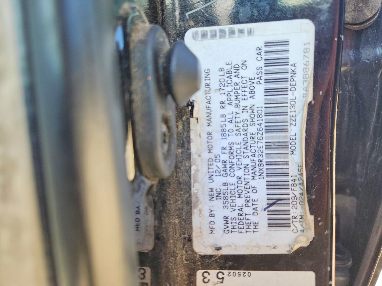 2006 TOYOTA COROLLA LE photo 34