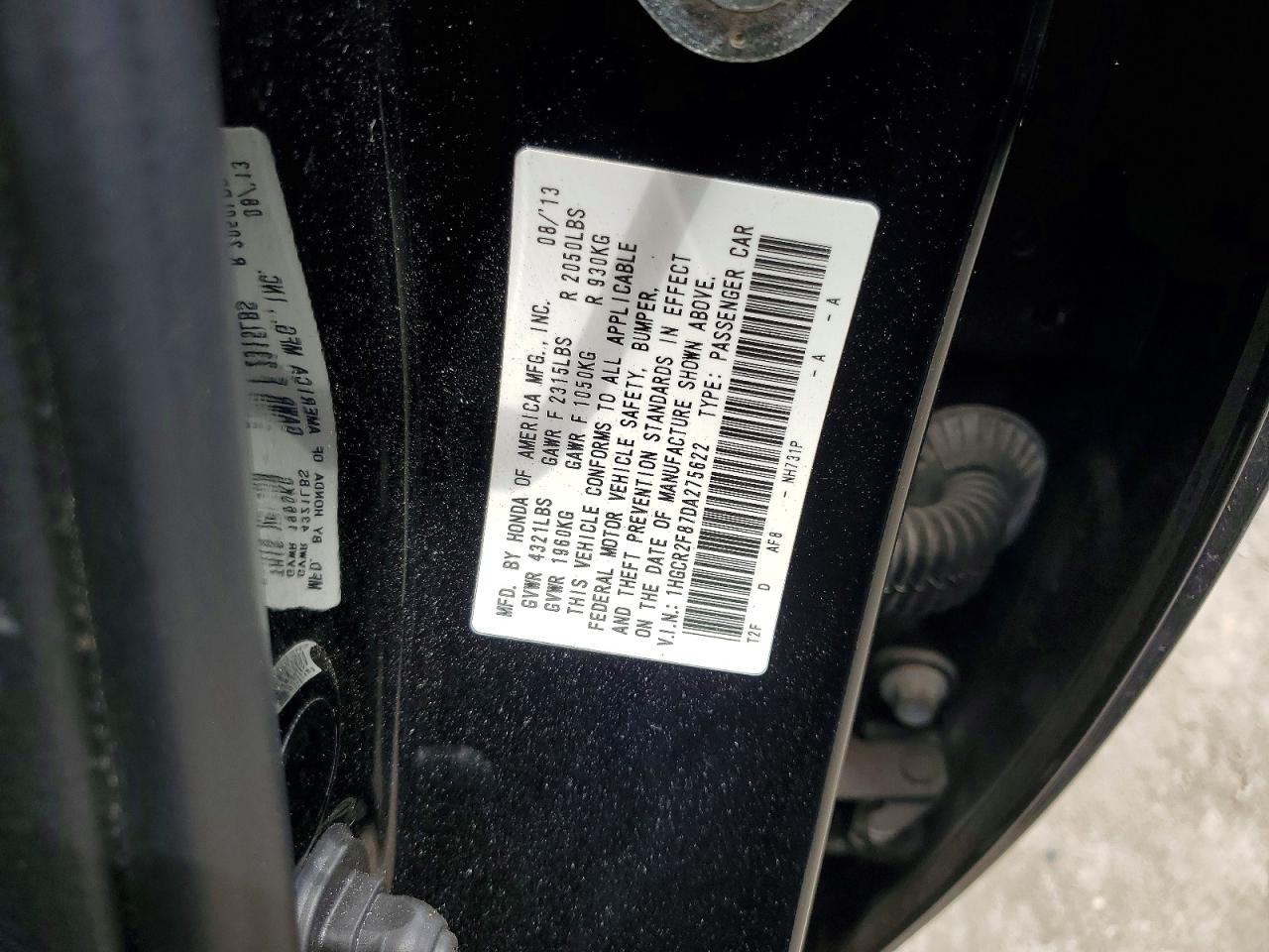 2013 HONDA ACCORD EXL photo 23
