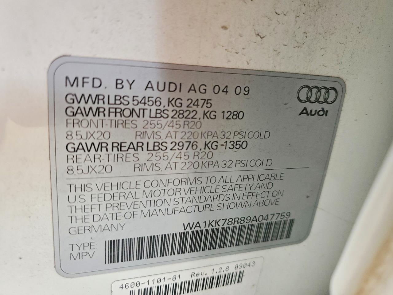 2009 AUDI Q5 3.2 photo 34
