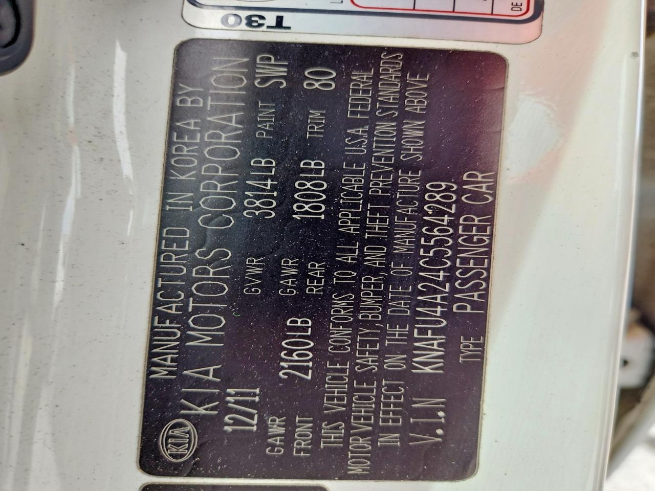 2012 KIA FORTE EX photo 23