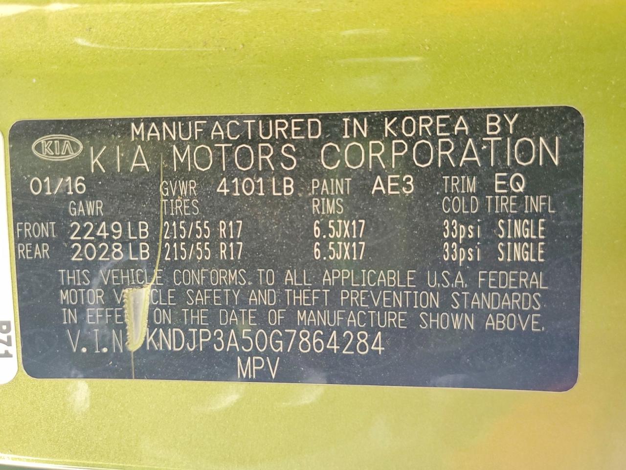 2016 KIA SOUL + photo 37