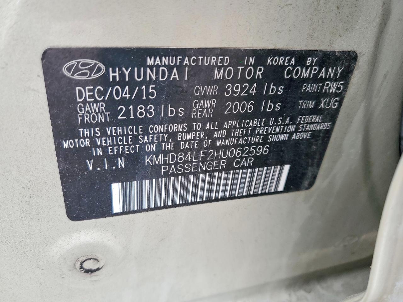 2017 HYUNDAI ELANTRA SE photo 12