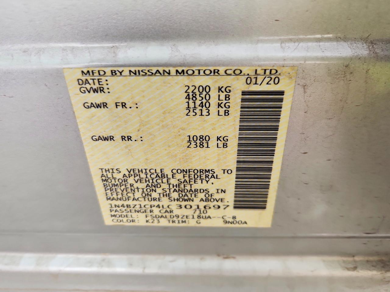 2020 NISSAN LEAF SV PLUS photo 40