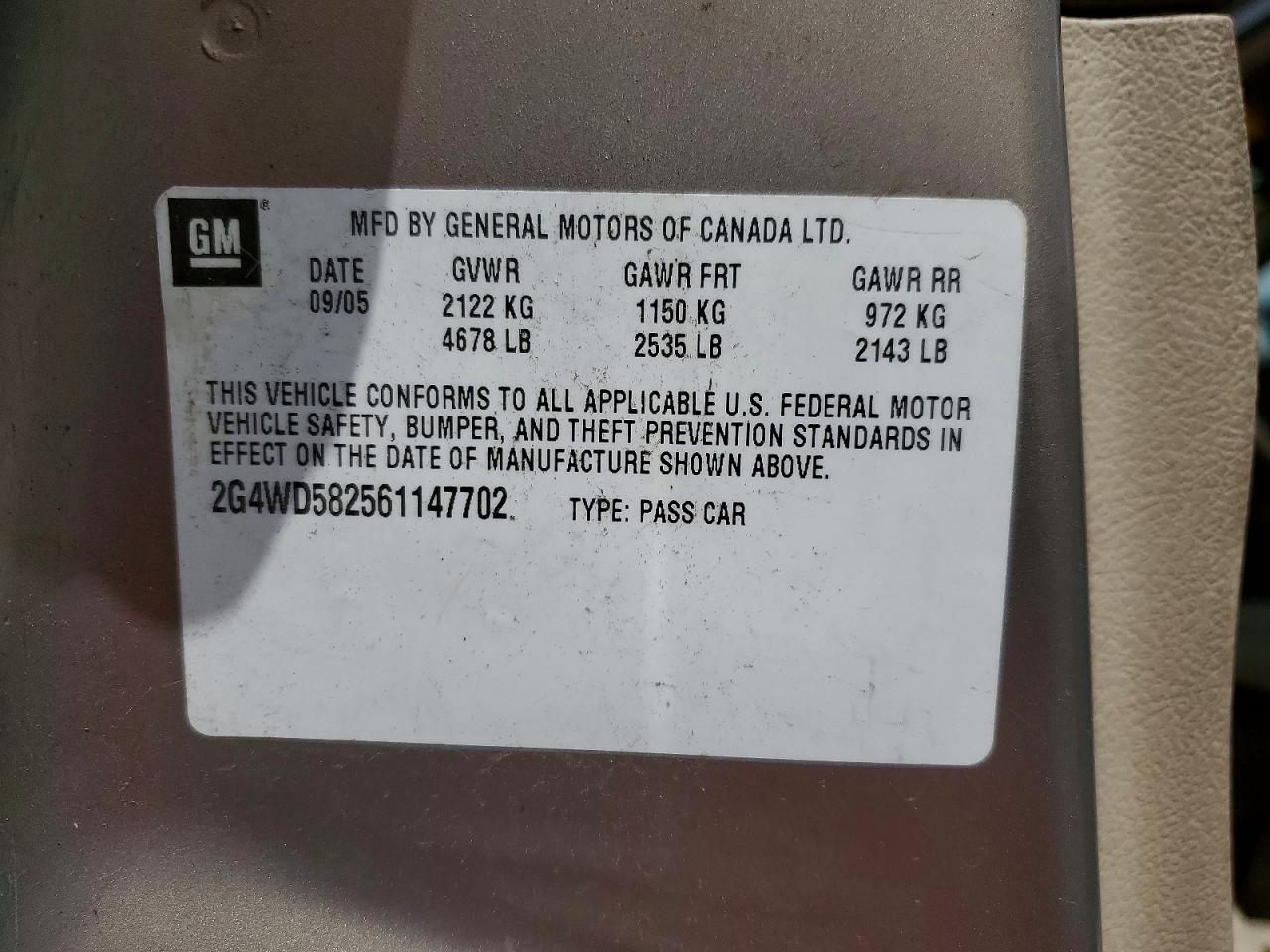 2006 BUICK LACROSSE CXL photo 34