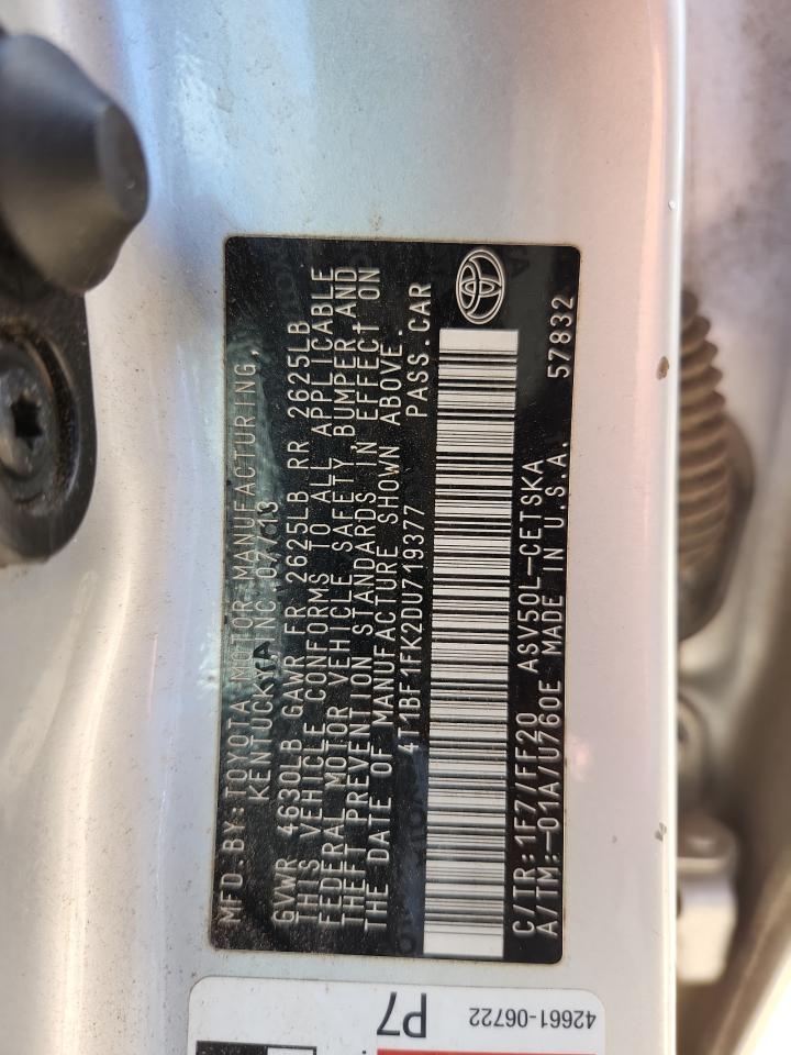 2013 TOYOTA CAMRY SE photo 34