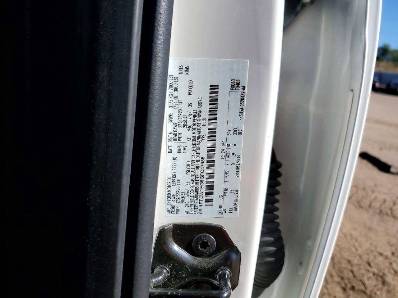 2016 FORD F150 SUPERCREW photo 23