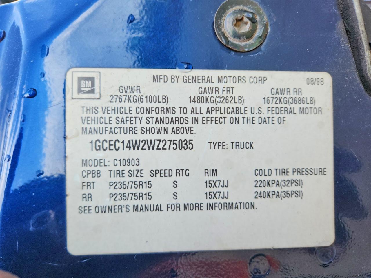 1998 CHEVROLET GMT-400 C1500 photo 34