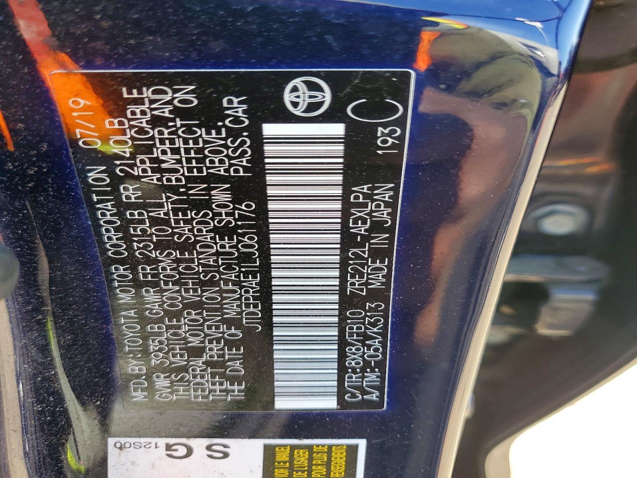 2020 TOYOTA COROLLA LE photo 23