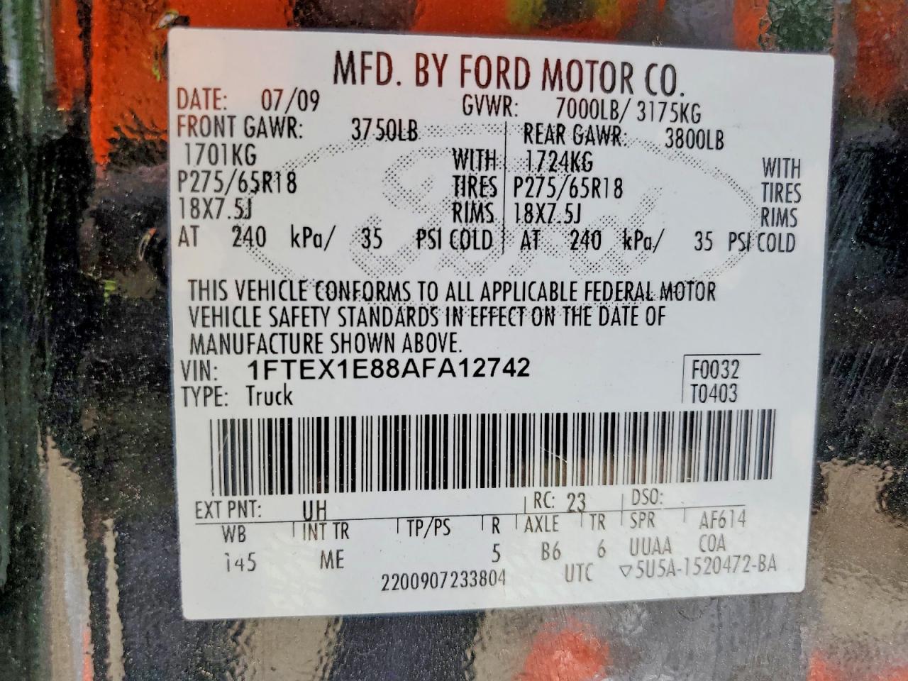 2010 FORD F150 SUPER CAB photo 23