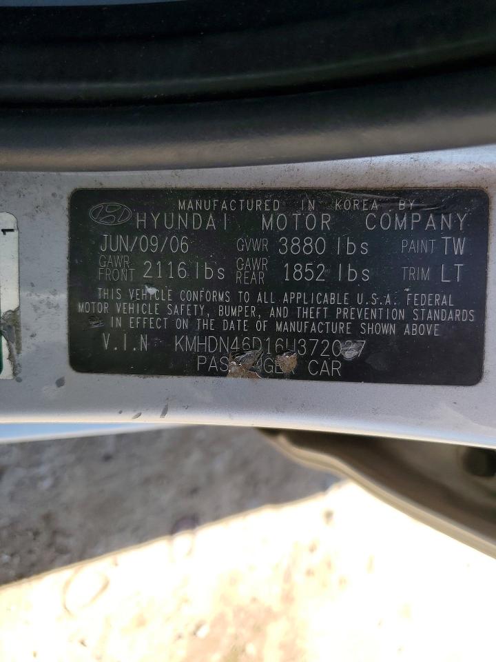2006 HYUNDAI ELANTRA GLS photo 25
