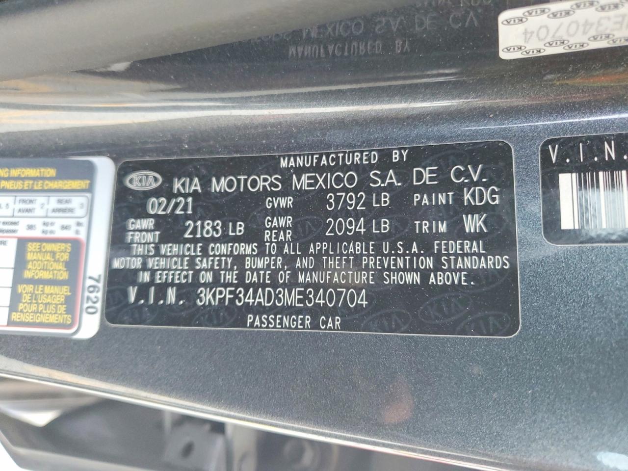 2021 KIA FORTE GT LINE photo 12