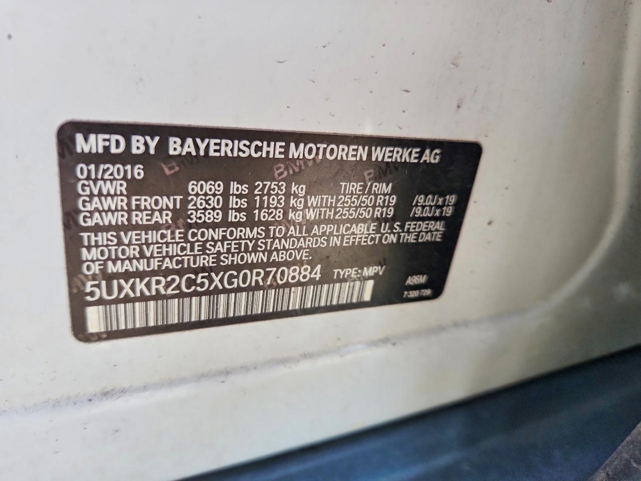 2016 BMW X5 SDRIVE35I photo 37