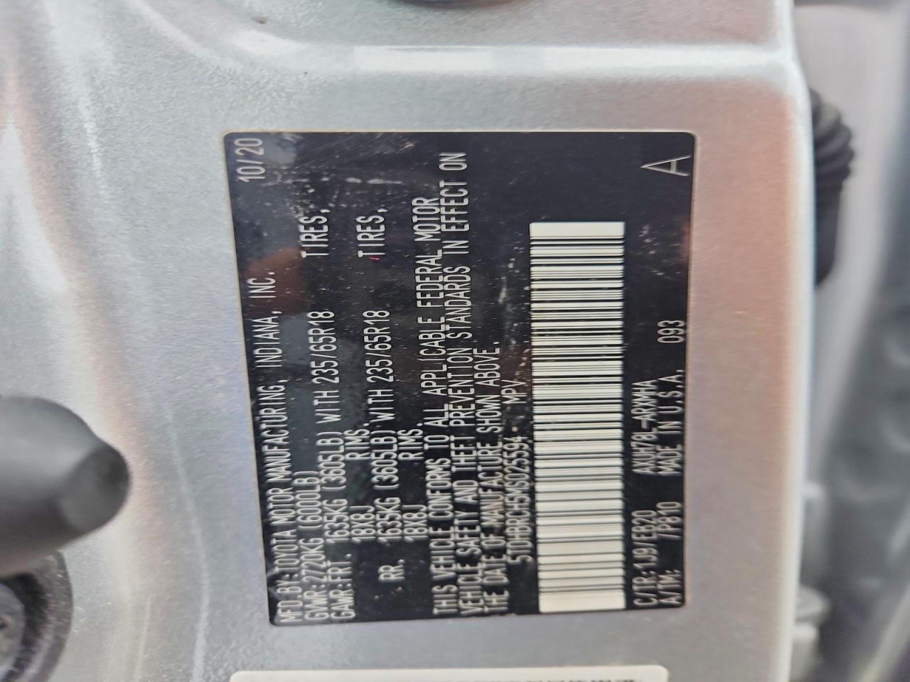 2021 TOYOTA HIGHLANDER HYBRID XLE photo 25