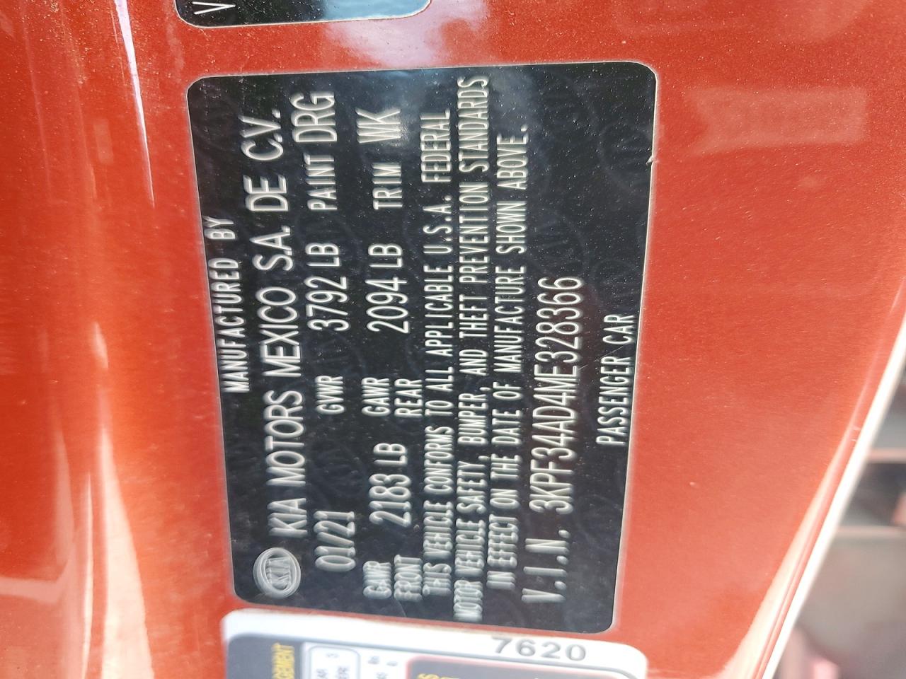 2021 KIA FORTE GT LINE photo 23
