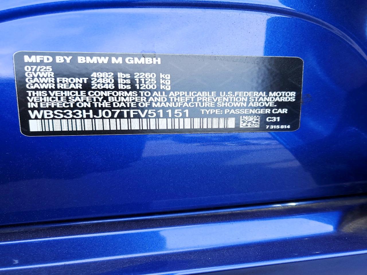 2026 BMW M3 COMPETITION photo 13