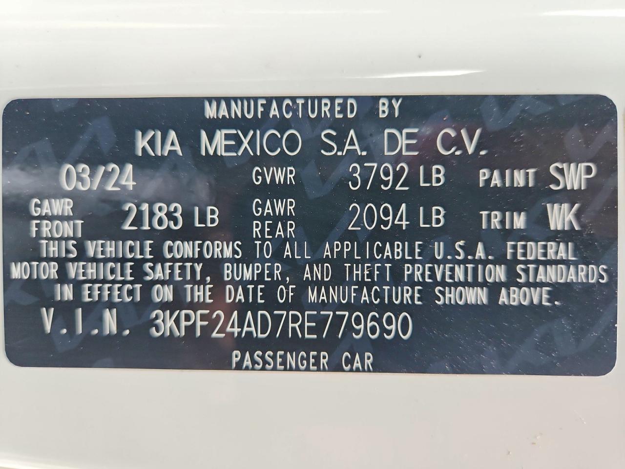 2024 KIA FORTE LXS photo 37