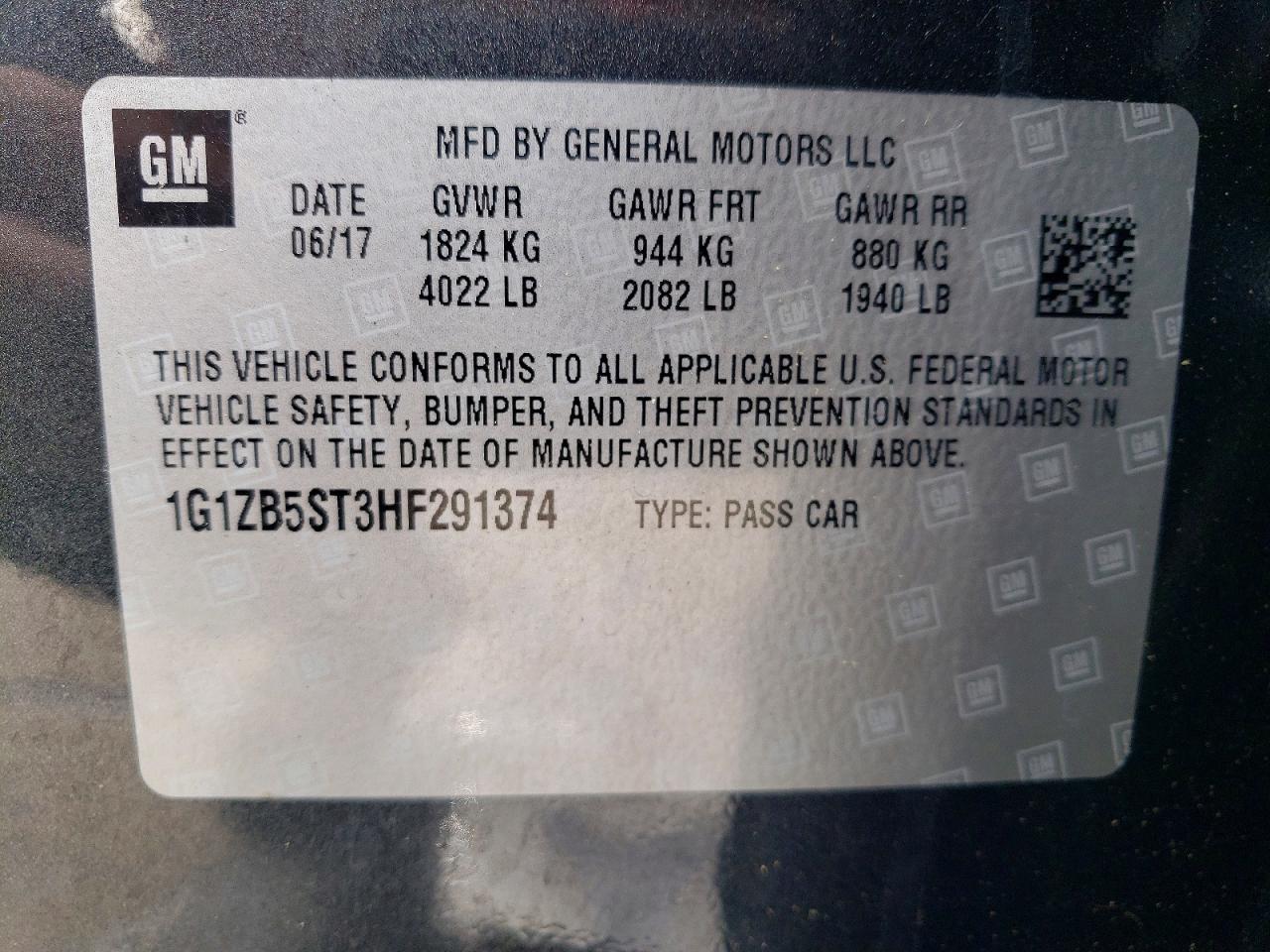 2017 CHEVROLET MALIBU LS photo 23