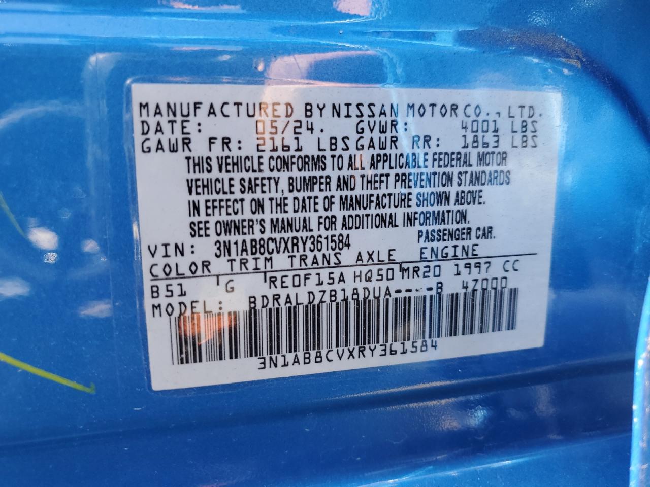 2024 NISSAN SENTRA SV photo 23
