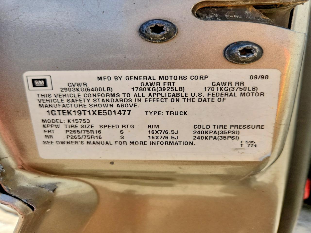 1999 GMC NEW SIERRA K1500 photo 34