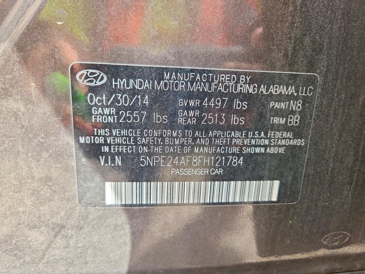 2015 HYUNDAI SONATA SE photo 34