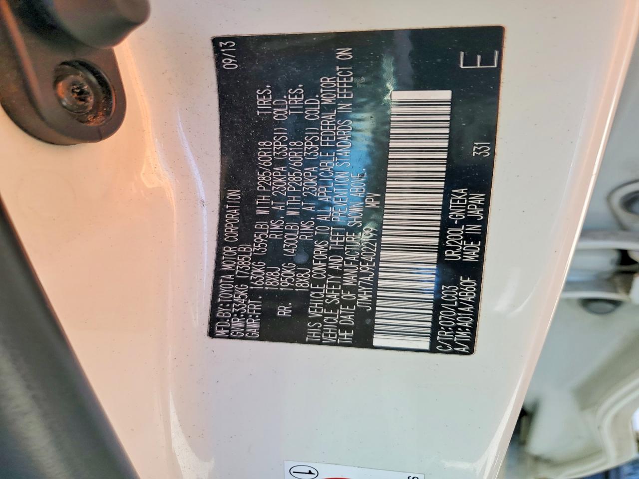 2014 TOYOTA LAND CRUISER BASE photo 27