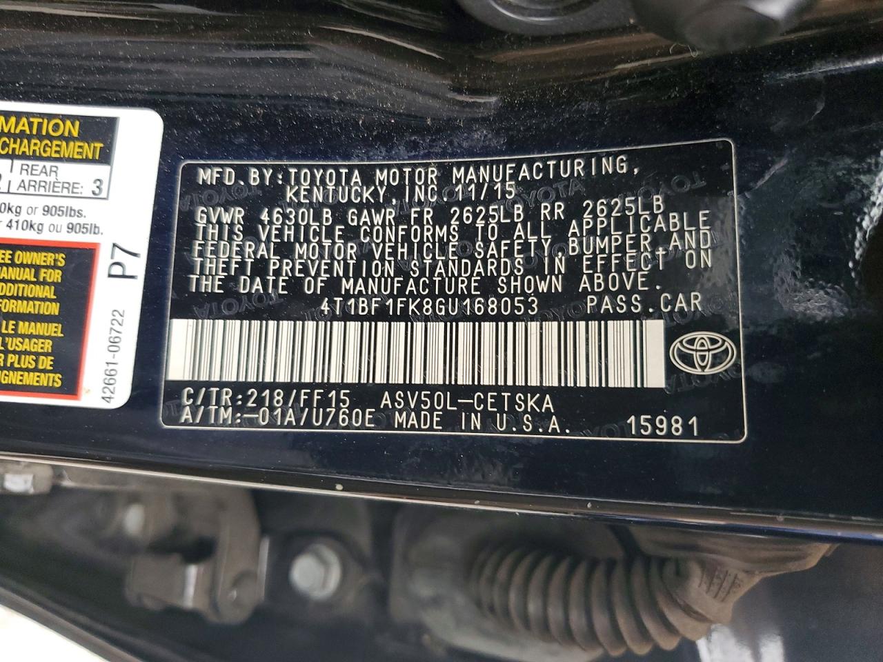 2016 TOYOTA CAMRY SE photo 12