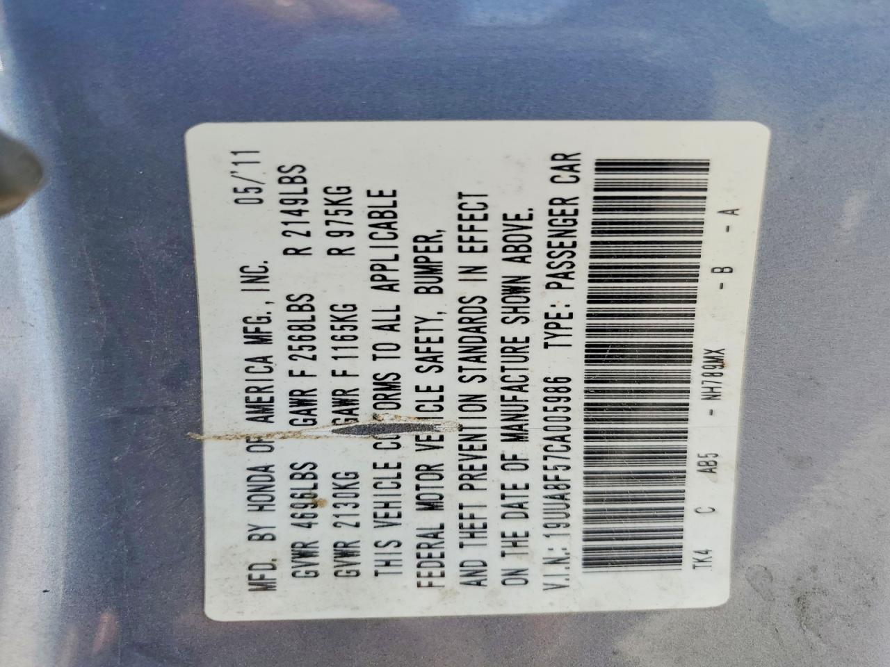 2012 ACURA TL photo 34