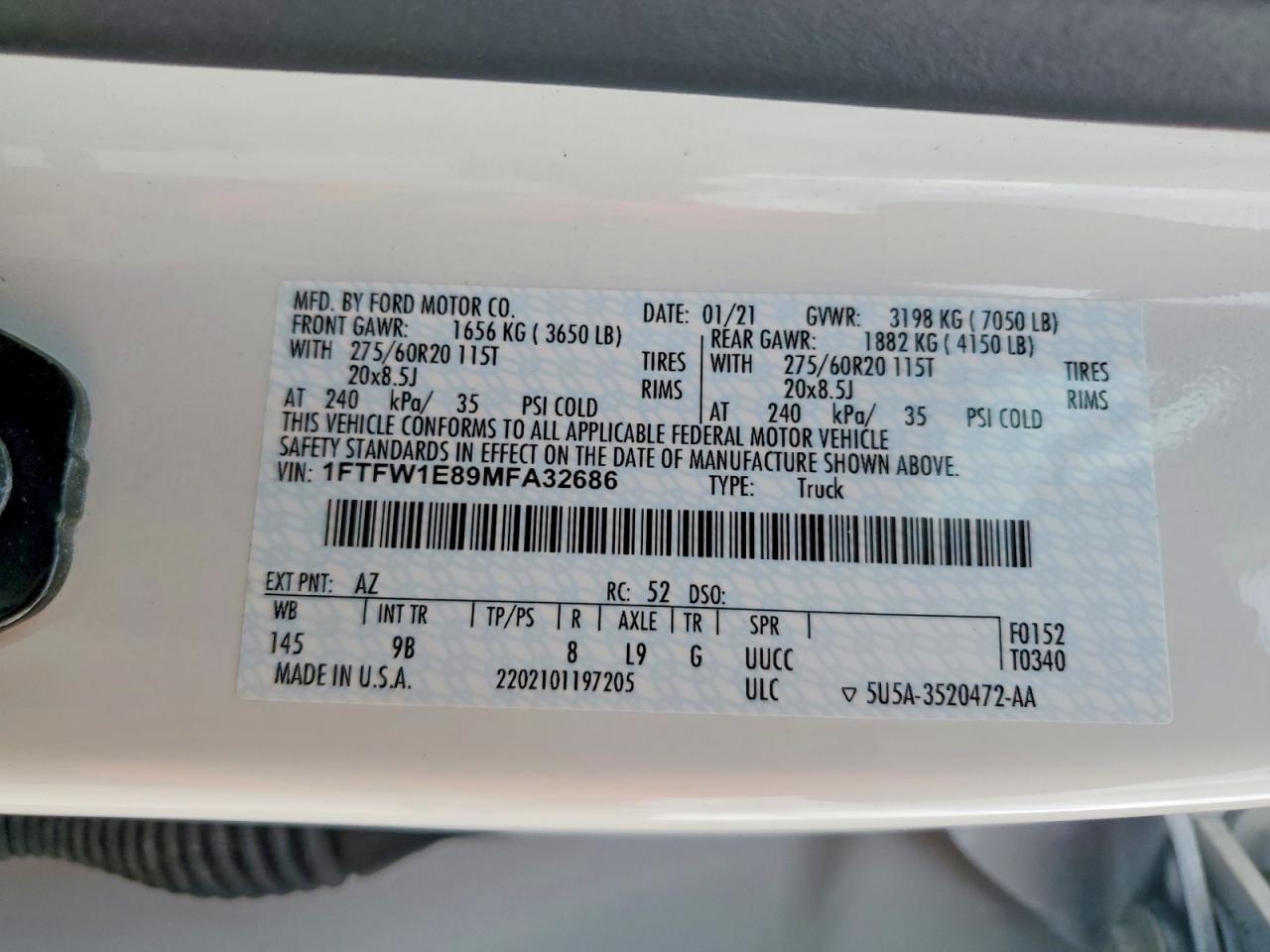 2021 FORD F150 SUPERCREW photo 25