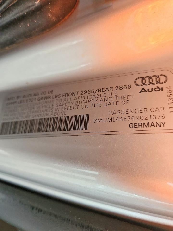 2006 AUDI A8 L QUATTRO photo 34